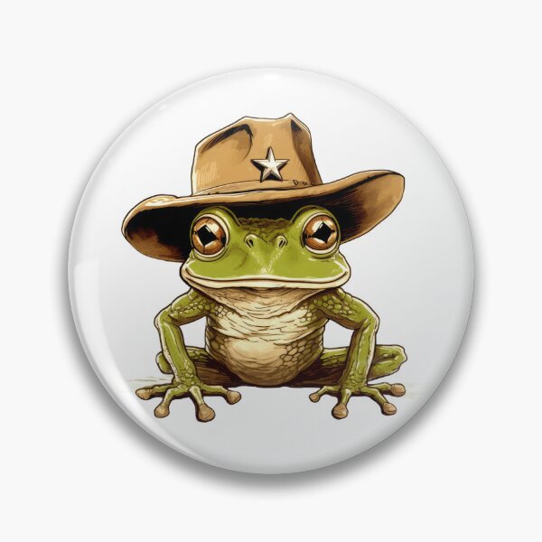 Item preview, Frog With a Cowboy Hat ★ Cowboy Frog Funny  designed and sold by Martin moustache Kaiser.