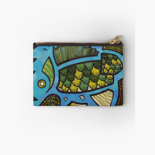 Item preview, Abstract freshwater fish Walleye oil painting designed and sold by Yue Zeng Art Studio.