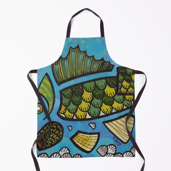 Item preview, Abstract freshwater fish Walleye oil painting designed and sold by Yue Zeng Art Studio.