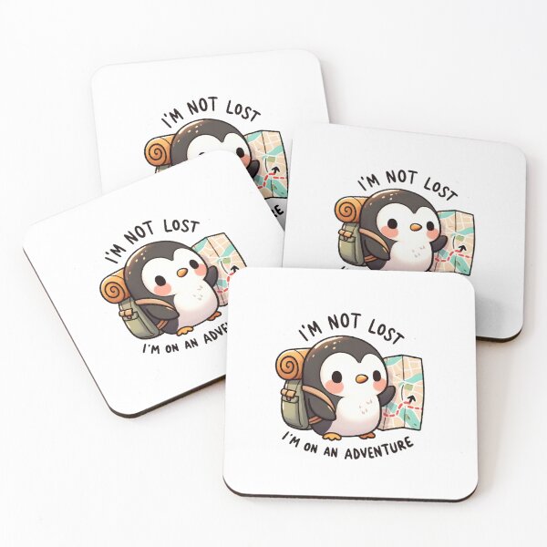Item preview, Adventurous Penguin Map Explorer Design designed and sold by UmbrellaStudio1.