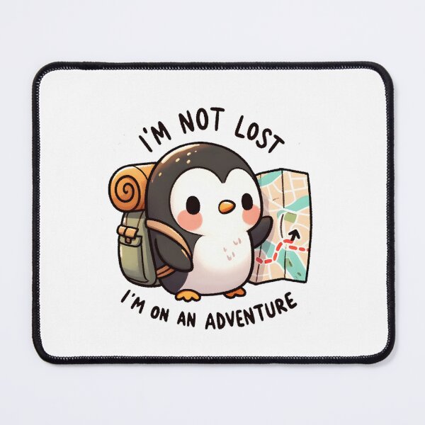 Item preview, Adventurous Penguin Map Explorer Design designed and sold by UmbrellaStudio1.