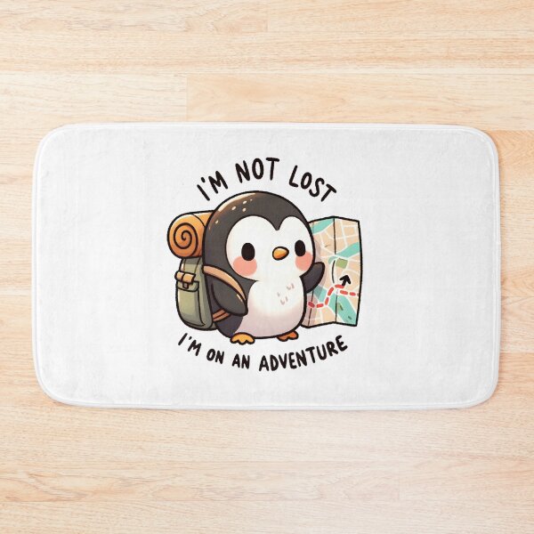 Item preview, Adventurous Penguin Map Explorer Design designed and sold by UmbrellaStudio1.