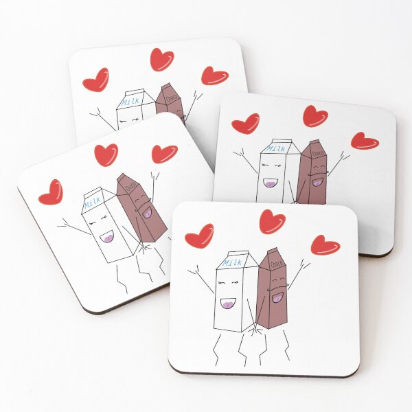 Item preview, The Crazy Milk (Design 9): Chocolate and Milk - A Perfect Pair (Milk Loves Choco) designed and sold by SmartDesignByBB.