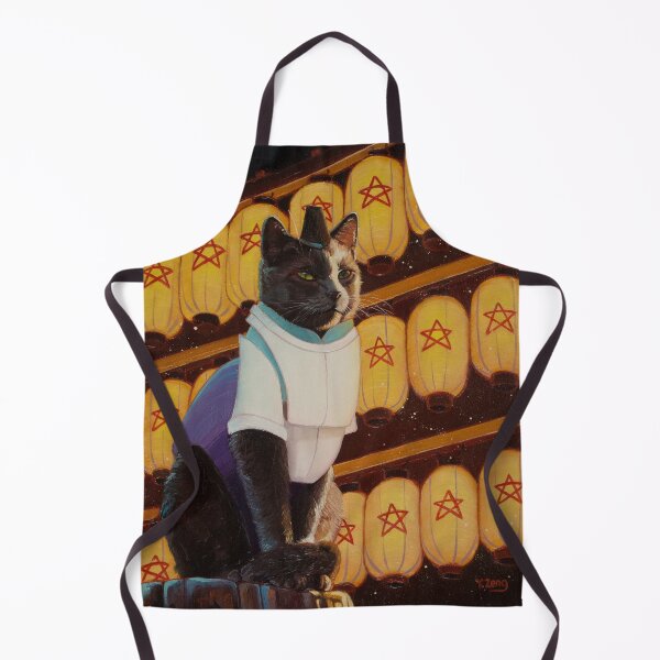 Item preview, Black cat "On-Meow-Ji" designed and sold by Yue Zeng Art Studio.