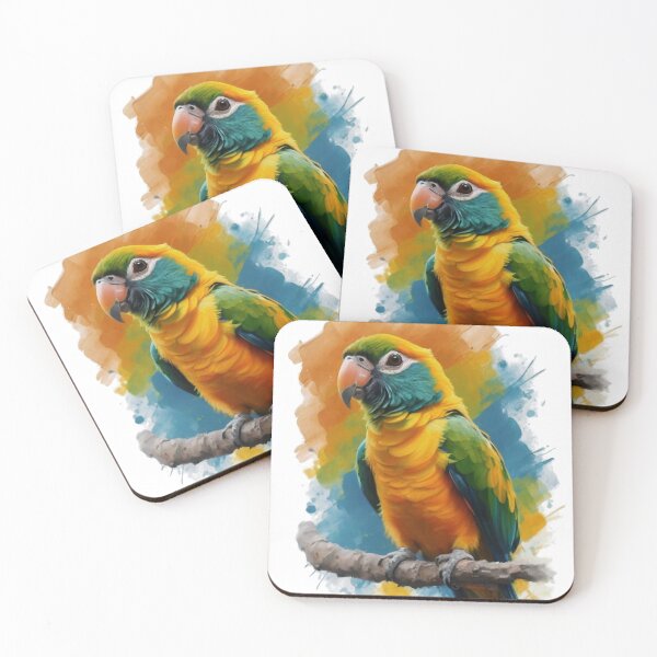 Item preview, Caique parrot designed and sold by FreshArtFusion.