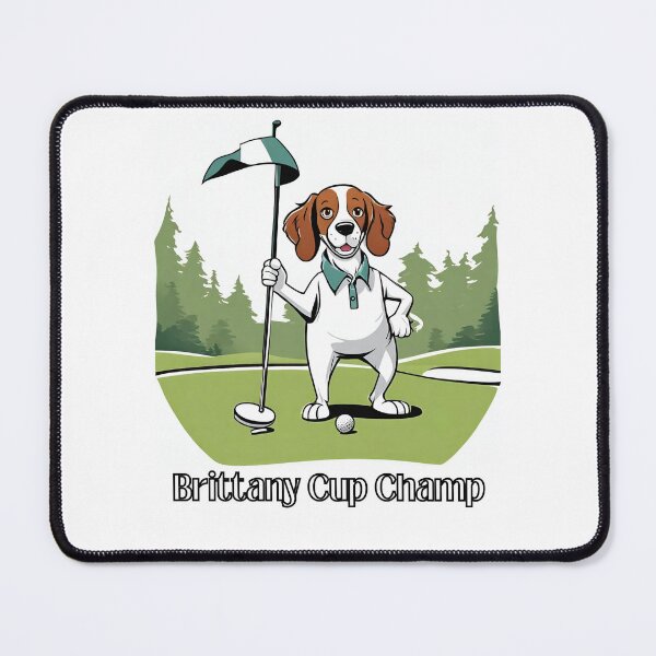 Item preview, Brittany Cup Champ Cartoon Brittany Dog Playing Golf designed and sold by Fredster1966.
