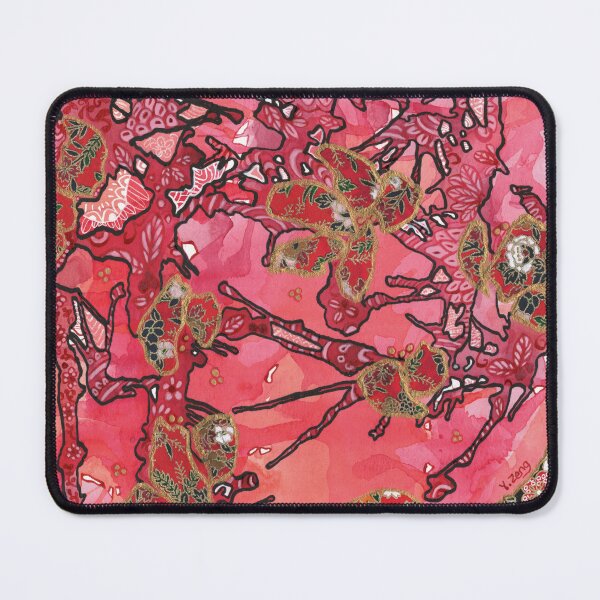 Item preview, Washi flowers mixed media art with collage designed and sold by Yue Zeng Art Studio.