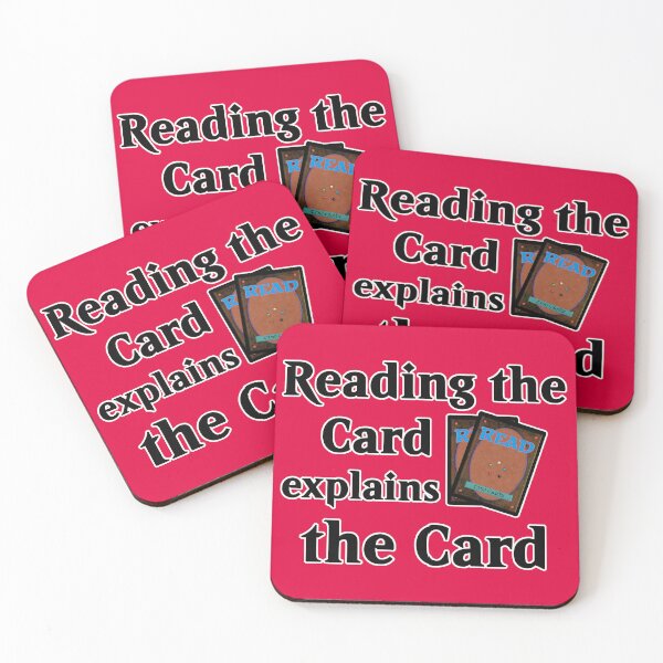 Item preview, MTG Reading the card explains the Card Magic Card Design for Nerds, Card Collectors and Blue Mages designed and sold by Maximilian Simson.