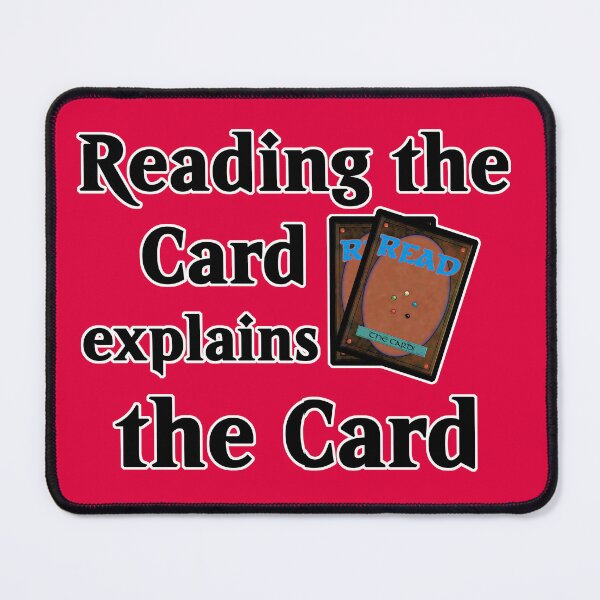 Item preview, MTG Reading the card explains the Card Magic Card Design for Nerds, Card Collectors and Blue Mages designed and sold by Maximilian Simson.