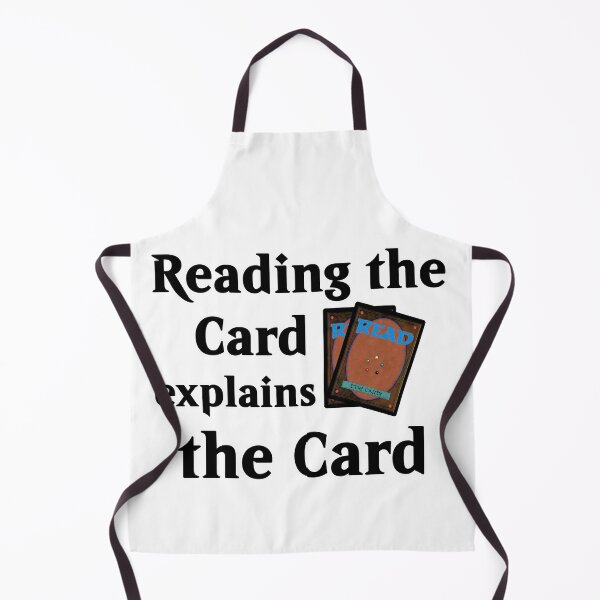 Item preview, MTG Reading the card explains the Card Magic Card Design for Nerds, Card Collectors and Blue Mages designed and sold by Maximilian Simson.