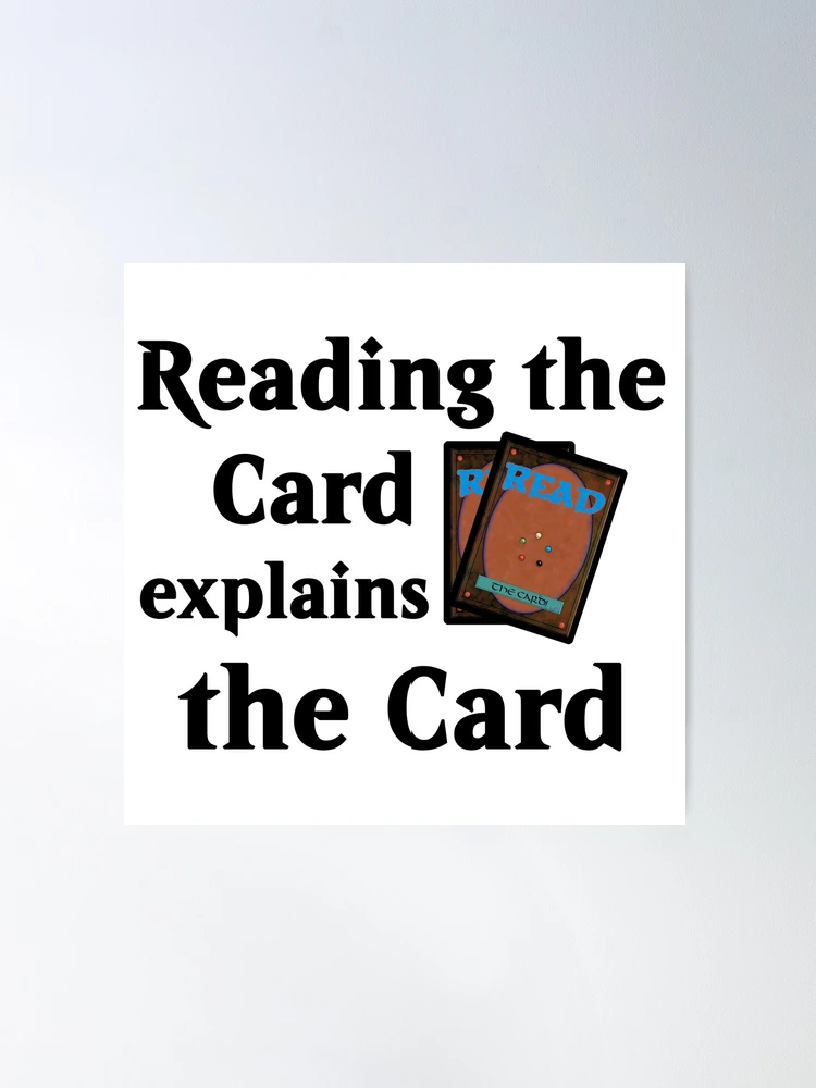 mtg reading the card explains the card Amazon.com: Stepane MTG Deck Box, Double Display Window MTG, Commander Deck  Box Fits 120+ Single Sleeved Cards, PU Leather Magnetic Closure Card Box  with 2 Dividers&2 Toploaders for TCG, CCG, Black/Blue :