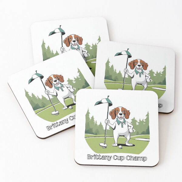 Item preview, Brittany Cup Champ Cartoon Brittany Dog Playing Golf designed and sold by Fredster1966.