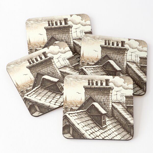 Item preview, Whispers Between City Rooftops, Timeless Charm designed and sold by PictorialWhimsy.