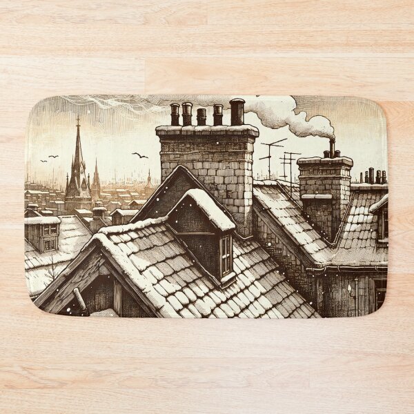 Item preview, Whispers Between City Rooftops, Timeless Charm designed and sold by PictorialWhimsy.