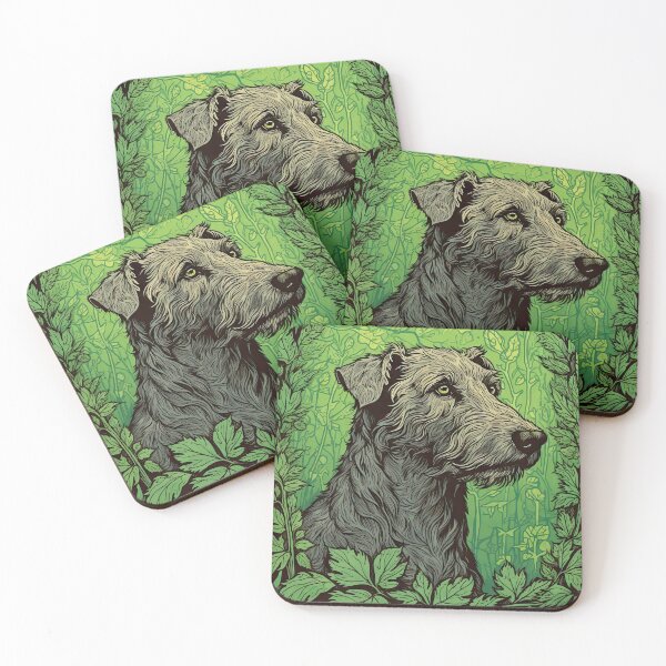 Item preview, Irish Wolfhound Retro Vintage Dog Portrait designed and sold by WallyPink.