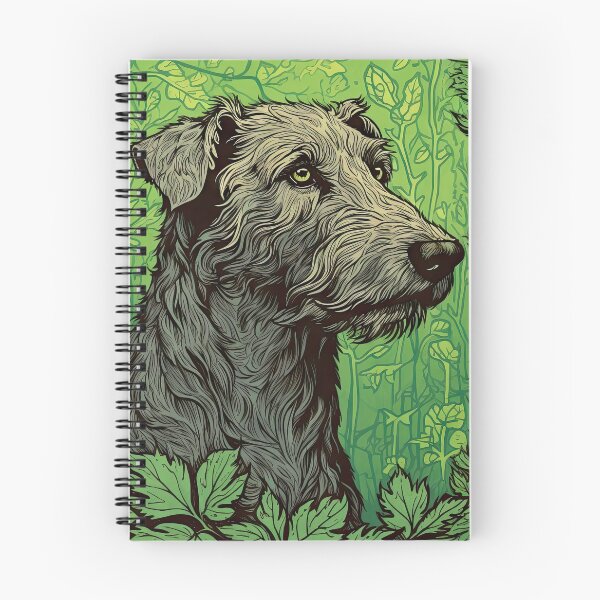 Item preview, Irish Wolfhound Retro Vintage Dog Portrait designed and sold by WallyPink.