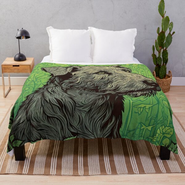 Item preview, Irish Wolfhound Retro Vintage Dog Portrait designed and sold by WallyPink.
