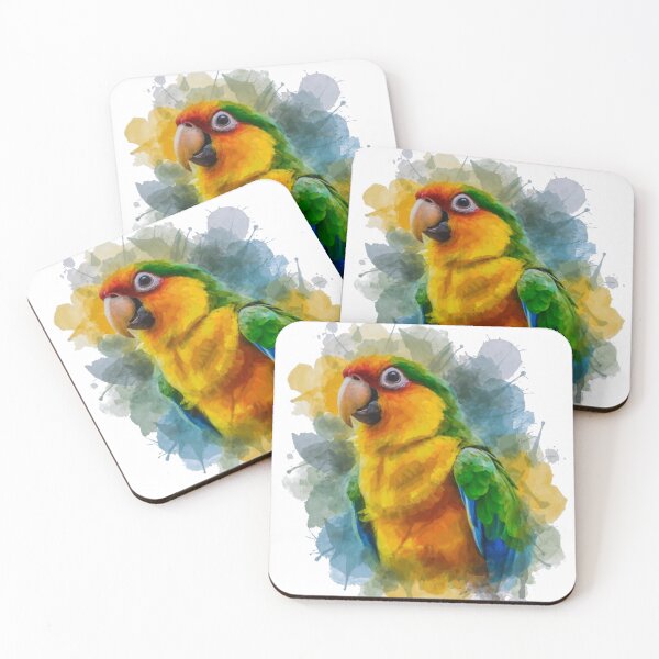 Item preview, Caique parrot designed and sold by FreshArtFusion.