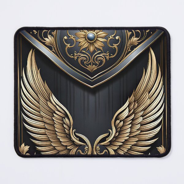 Item preview, Opulent Wings Luxurious Carved Shield with Floral Elegance designed and sold by Miniverse  Acrylics.