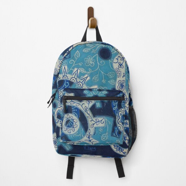 Item preview, Ceramic teeth wheel blue oil painting designed and sold by Yue Zeng Art Studio.