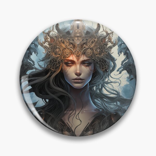 Item preview, Hel Goddess fantasy portrait  designed and sold by emaotx.