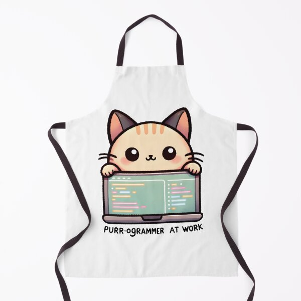 Item preview, Coding Cat: Purr-ogrammer at Work Design designed and sold by UmbrellaStudio1.