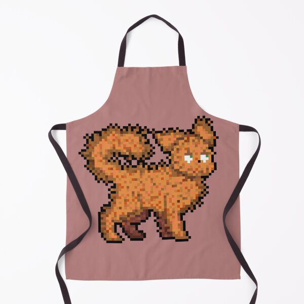 Item preview, fire cat pixel art designed and sold by ifrico.