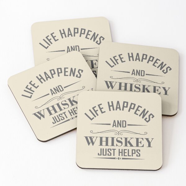 Item preview, Whiskey Helps Funny drinking quote lover whisky drinker sayings jokes slogan designed and sold by Alexaltay.