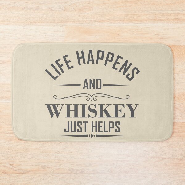Item preview, Whiskey Helps Funny drinking quote lover whisky drinker sayings jokes slogan designed and sold by Alexaltay.