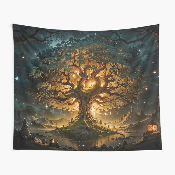 Item preview, Whimsical Tree of Life Harmony Jigsaw Puzzles - Nature's Enchanting Tapestry designed and sold by PuzzleBoxDesign.