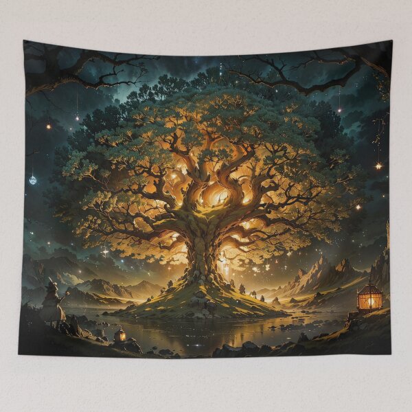 Item preview, Whimsical Tree of Life Harmony Jigsaw Puzzles - Nature's Enchanting Tapestry designed and sold by PuzzleBoxDesign.