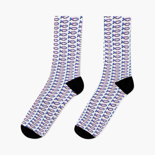 Item preview, Trans Pride Christian Fish - Affirming Pride Design designed and sold by BackgroundPixel.