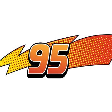 Lightning Bolt 95 RaceCar Decal McQueen Sticker for Sale by MoxieLuxDesign Redbubble