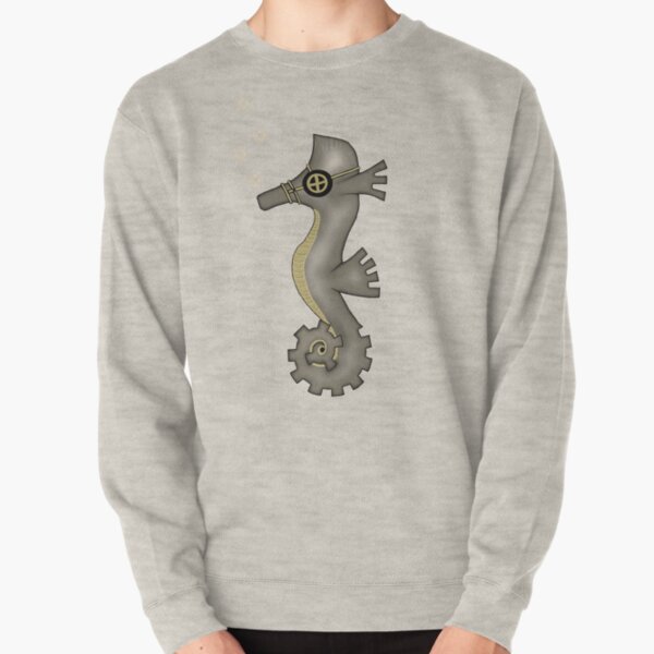 Sir Angustus Finn - Nautical Steampunk Seahorse Pullover Sweatshirt