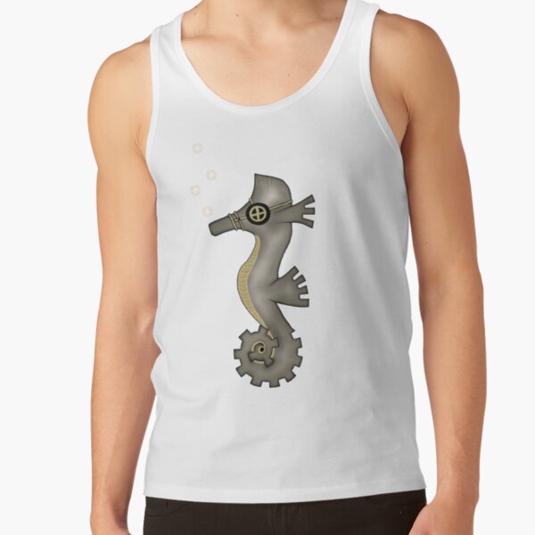 Sir Angustus Finn - Nautical Steampunk Seahorse Tank Top