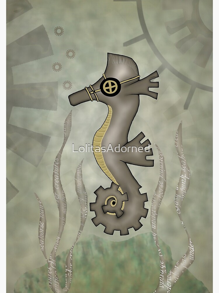 Sir Angustus Finn - Nautical Steampunk Seahorse by LolitasAdorned