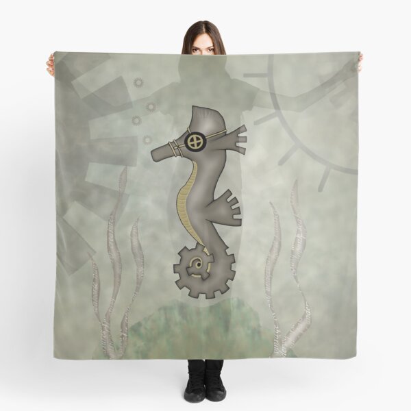 Sir Angustus Finn - Nautical Steampunk Seahorse Scarf