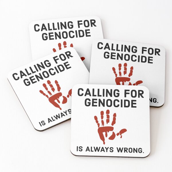 Item preview, Calling for genocide is always wrong.  designed and sold by Rachel the Artist .