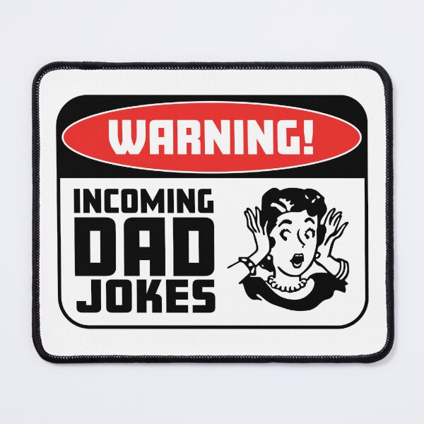 Item preview, Warning Incoming Dad Jokes - Bad Jokes designed and sold by Vision-Tees.