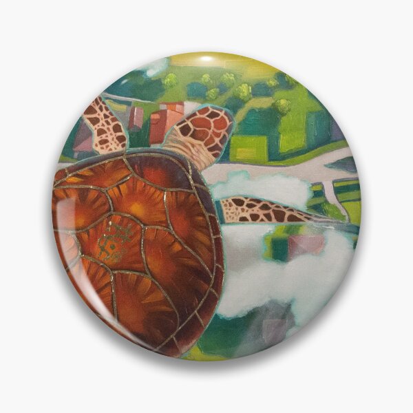 Artikelvorschau, Ölgemälde einer fliegenden Schildkröte entworfen und verkauft von Yue Zeng Art Studio.