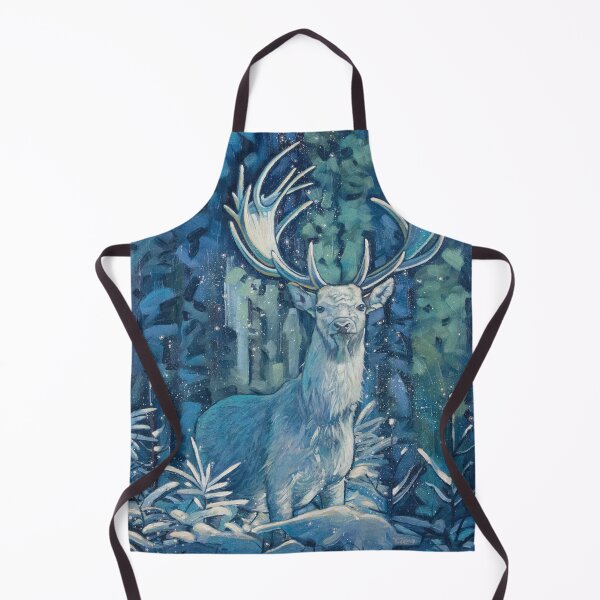 Item preview, Frosty stag oil painting designed and sold by Yue Zeng Art Studio.