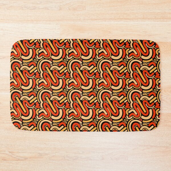 Item preview, Funky pattern retro organic shapes designed and sold by Vnouk.