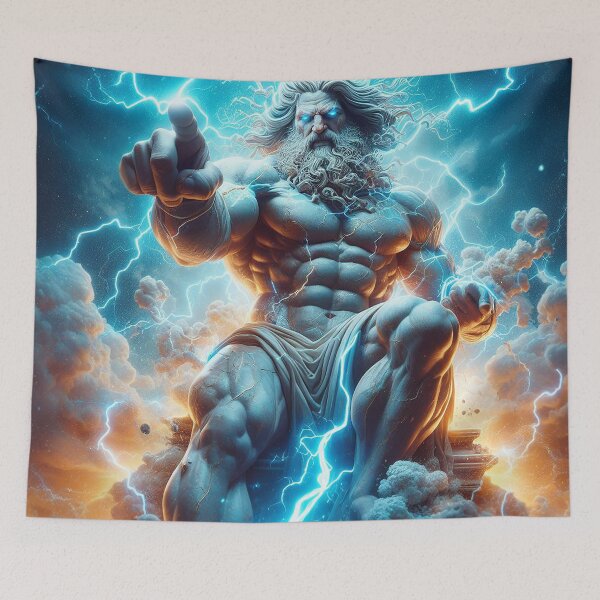 Item preview, Zeus Unleashes Lightning Bolt: Divine Fury designed and sold by autrouvetout.