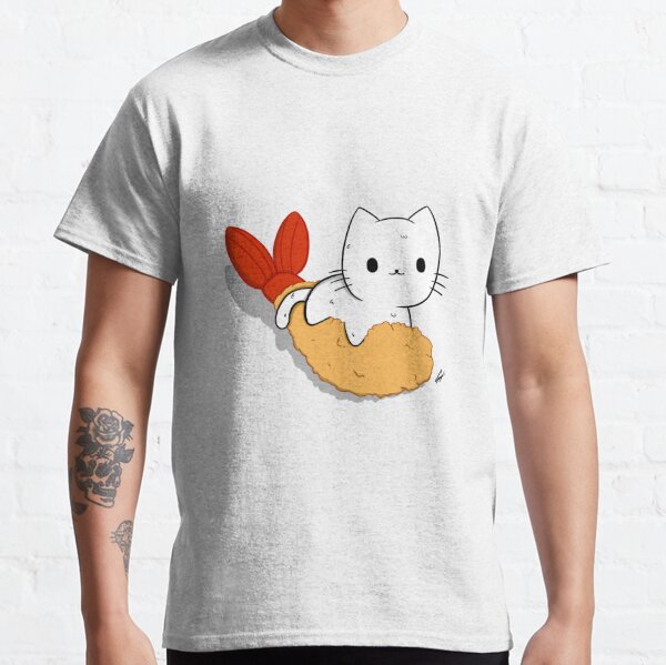 Jax of Hearts Cute Cat Fishing Fish Bowl T-Shirt Men Women Unisex, Adult Unisex, Size: Small, Blue