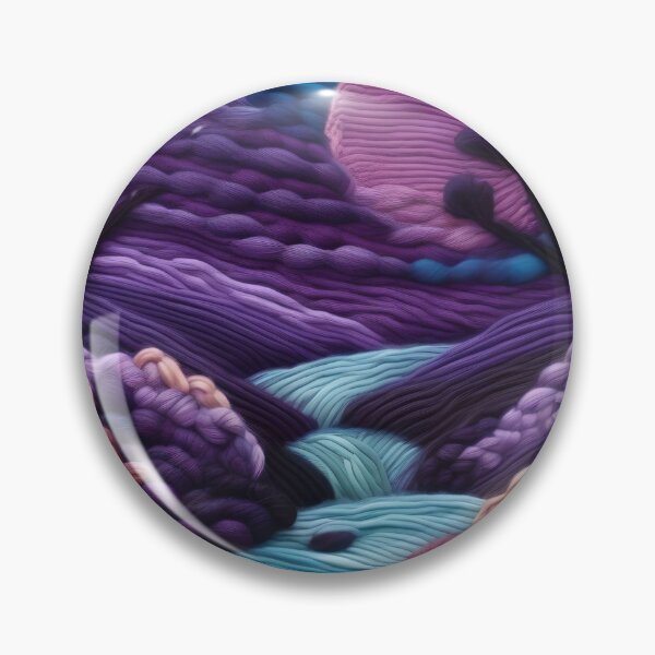 Item preview, Diorama of lilac and purple woollen river designed and sold by WildLadyWood.