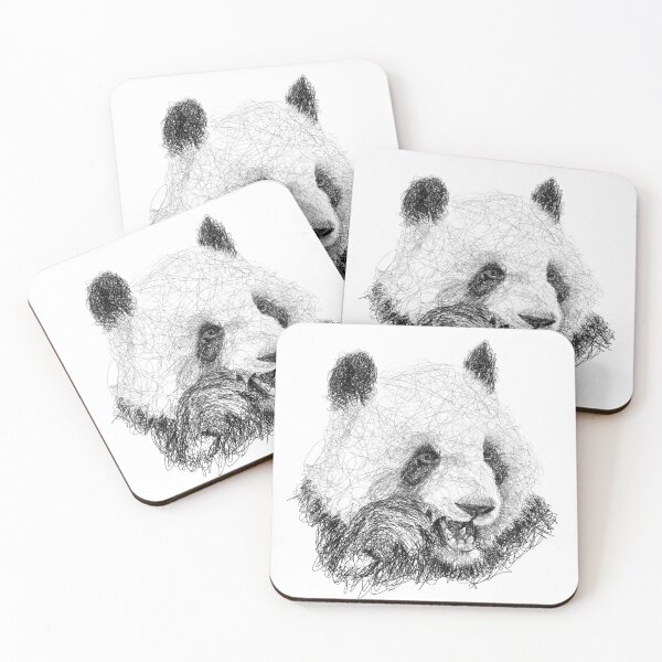 Item preview, Panda Scribble Art designed and sold by CaroScribbles.