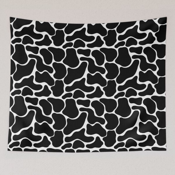 Item preview, Cow abstract shapes black and white designed and sold by Vnouk.