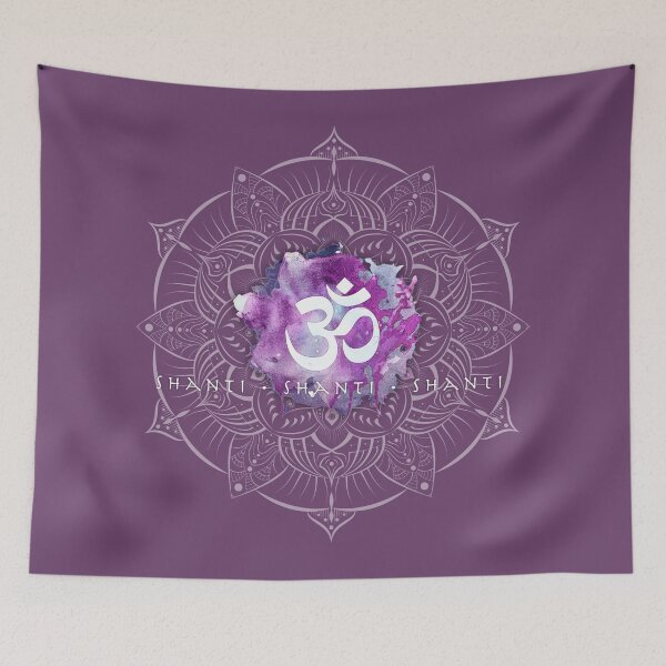 Item preview, OM Shanti Shanti Spiritual Mandala designed and sold by Bolly & Maple.