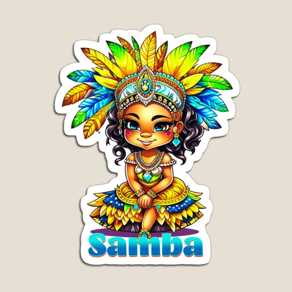 Aperçu de l'œuvre Fille de carnaval de samba créée et vendue par HolidayBug.