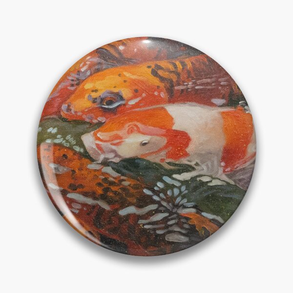 Item preview, Koi fishes in water oil painting designed and sold by Yue Zeng Art Studio.
